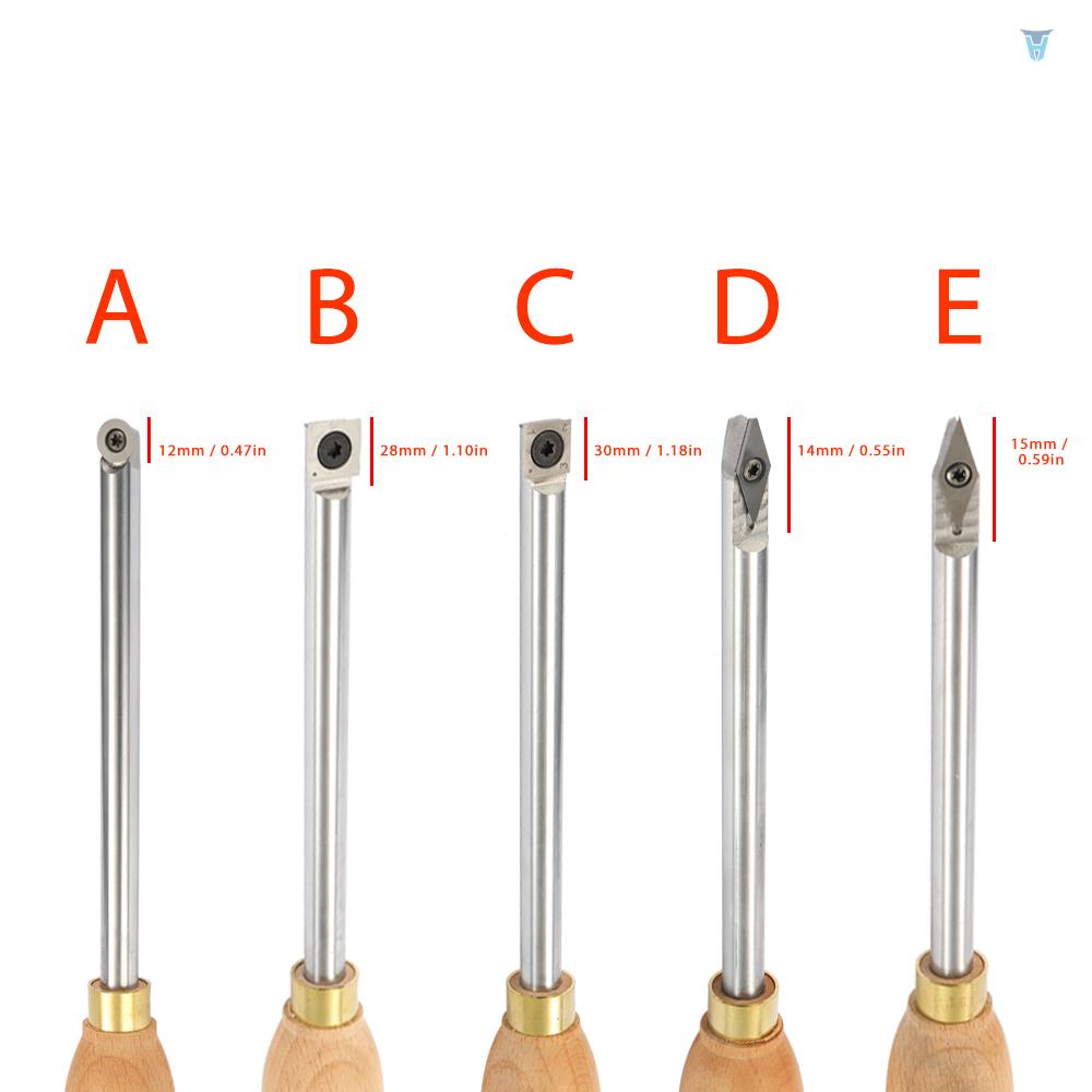 Dụng Cụ Xoay Gỗ Bằng Hợp Kim Thép Cacbua Thân Vuông Với Tay Cầm Gỗ