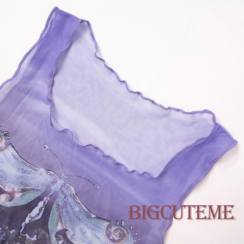 [] - Áo Croptop Không Tay Dáng Ôm Thời Trang Đường Phố Mùa Hè Cho Nữ