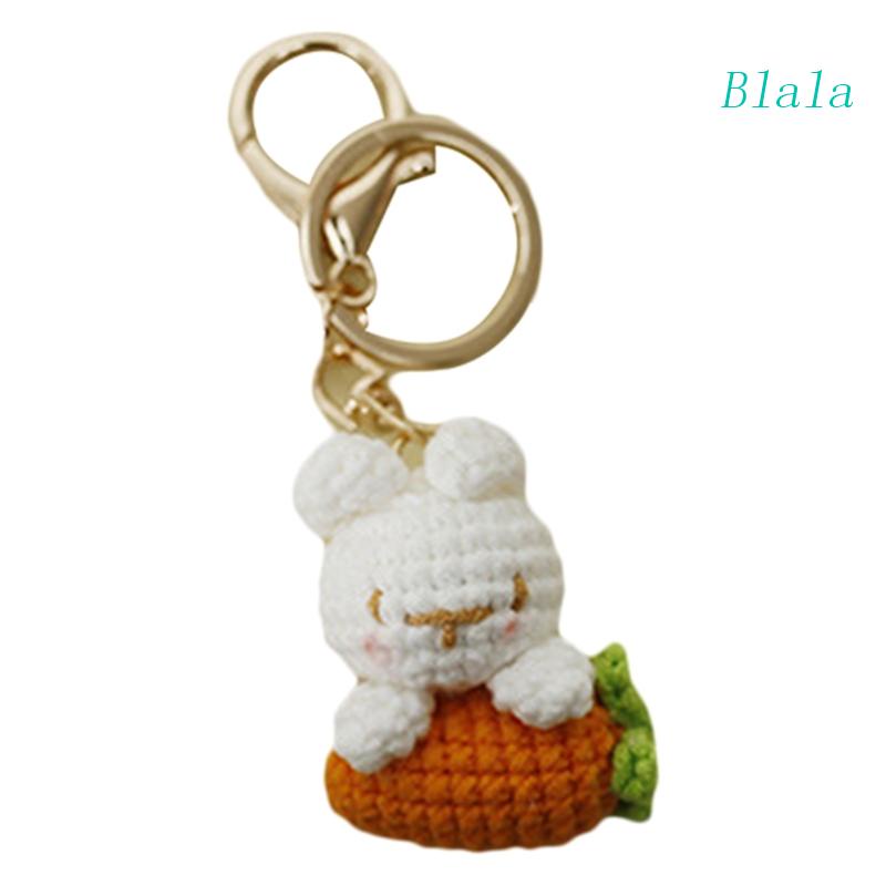 Móc Khóa Hình Thỏ Đan Len Thủ Công Dễ Thương