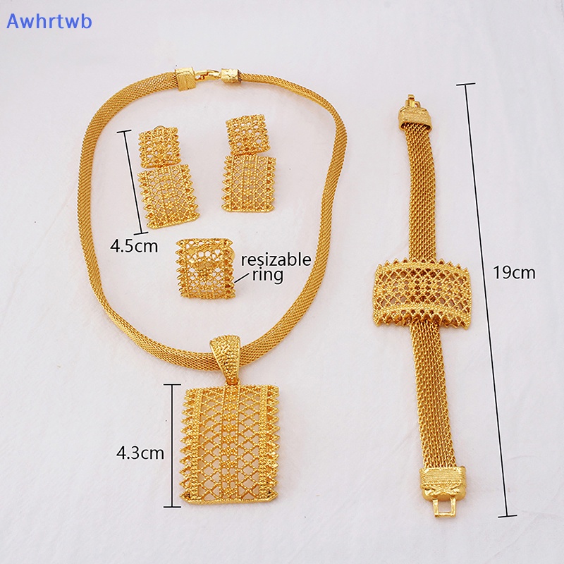 Bộ Trang Sức Màu Vàng Đồng Phong Cách Châu Phi Thời Trang Dành Cho Nữ Mới