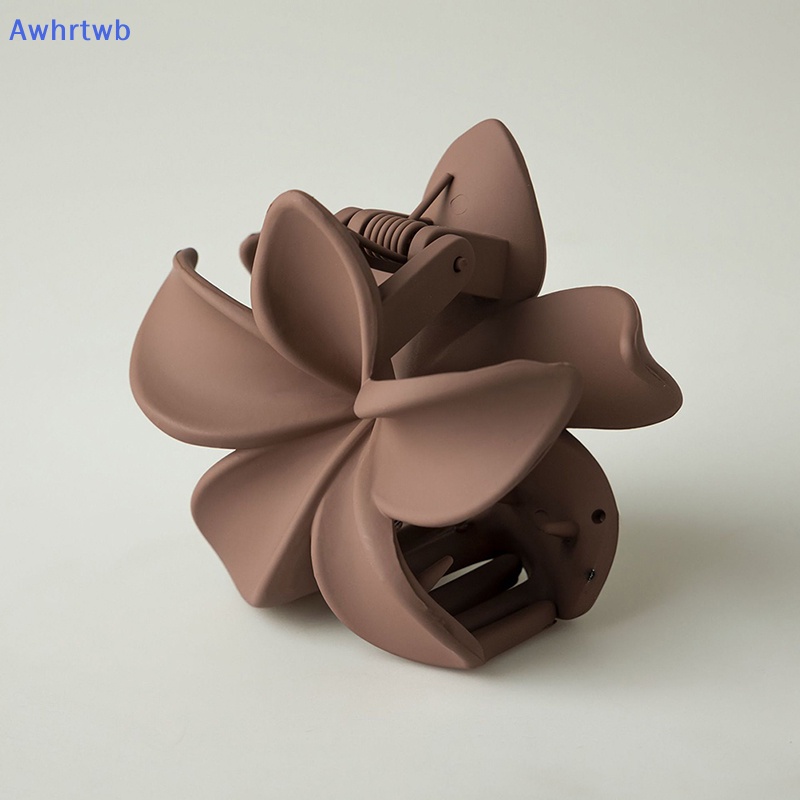 Kẹp Tóc Càng Cua Màu Trơn Họa Tiết Hoa Phong Cách Cổ Điển Thanh Lịch Mới