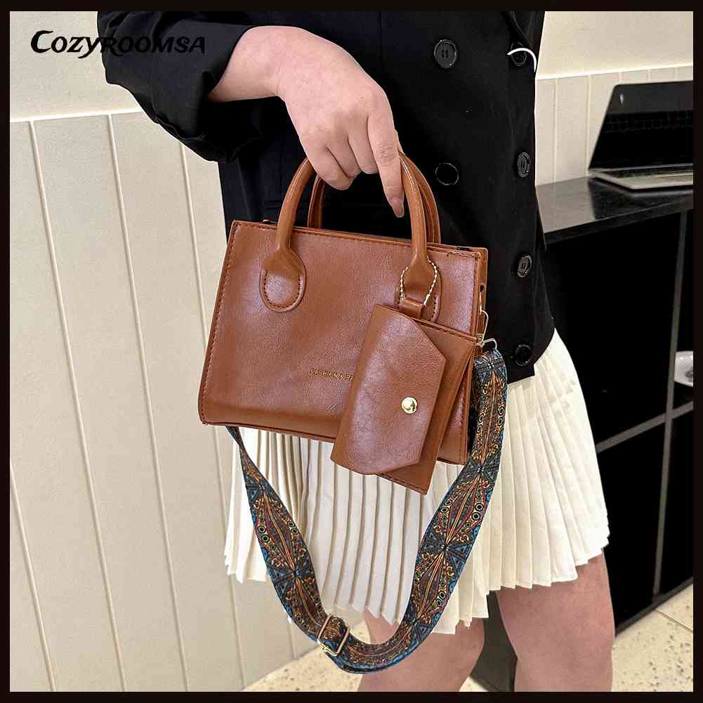 Túi Đeo Chéo Màu Trơn Cỡ Lớn Thời Trang Chất Lượng Cao Cho Nữ