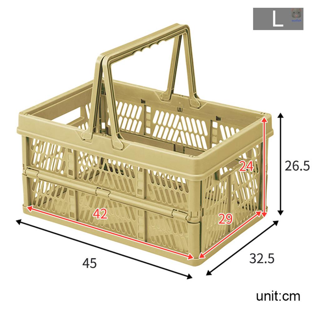 Giỏ Đựng Đồ Mua Sắm Có Tay Cầm Có Thể Xếp Chồng Lên Nhau Tiện Dụng