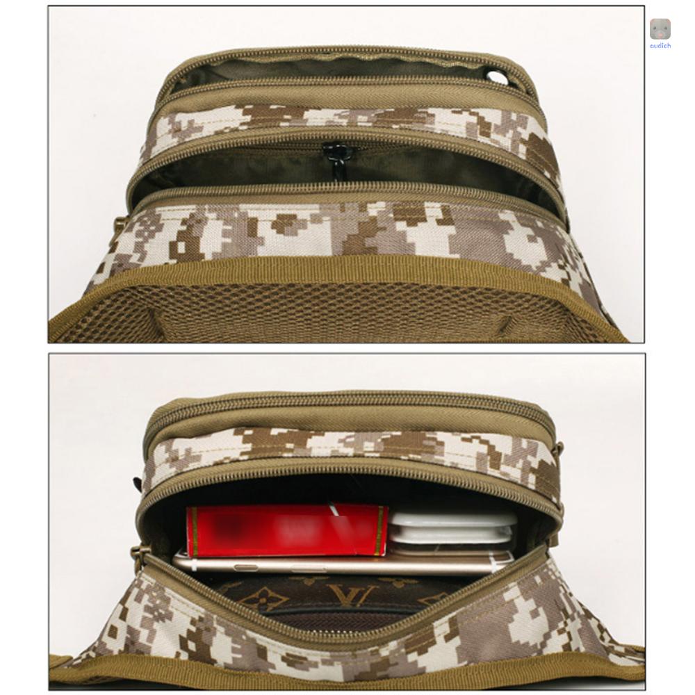 Túi Thể Thao Đeo Chéo Ngực Vải Oxford Họa Tiết Rằn Ri 900D Phong Cách Retro