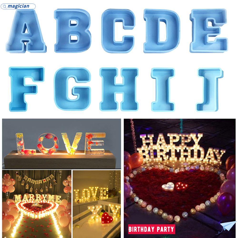 Khuôn Silicone Làm Nhựa Resin Hình Chữ Happy Birthday / Đám Cưới