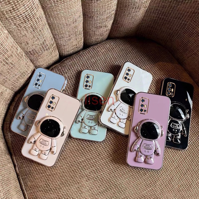 Ốp lưng Vivo V19 Neo Ốp Điện Thoại Có Giá Đỡ Hình Phi Hành Gia Cho Vivo V27 5G / V27E / V15 / V19 / V20 SE / V25 / V25E / V23 5G yhy