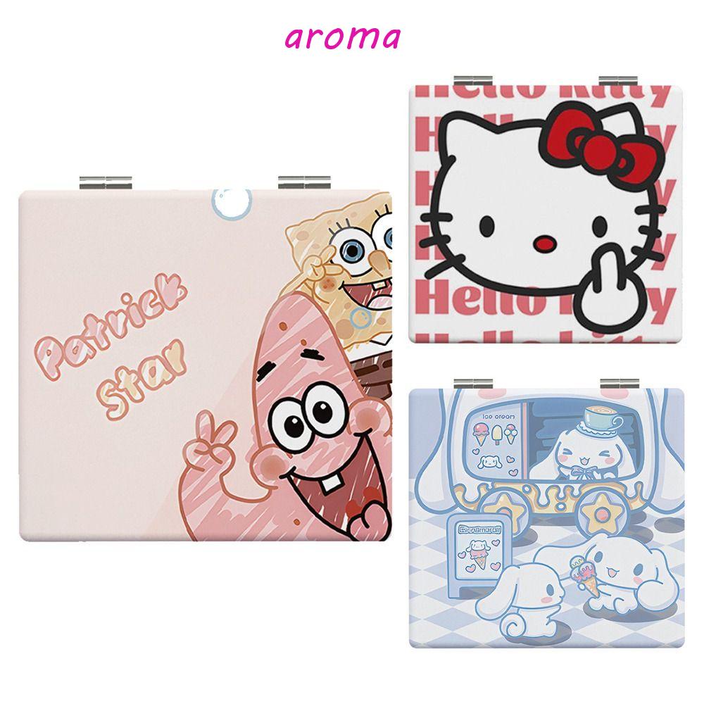 Gương Trang Điểm Mini 2X Hình Vuông Hai Mặt Gấp Gọn Tiện Dụng Mang Theo Du Lịch
