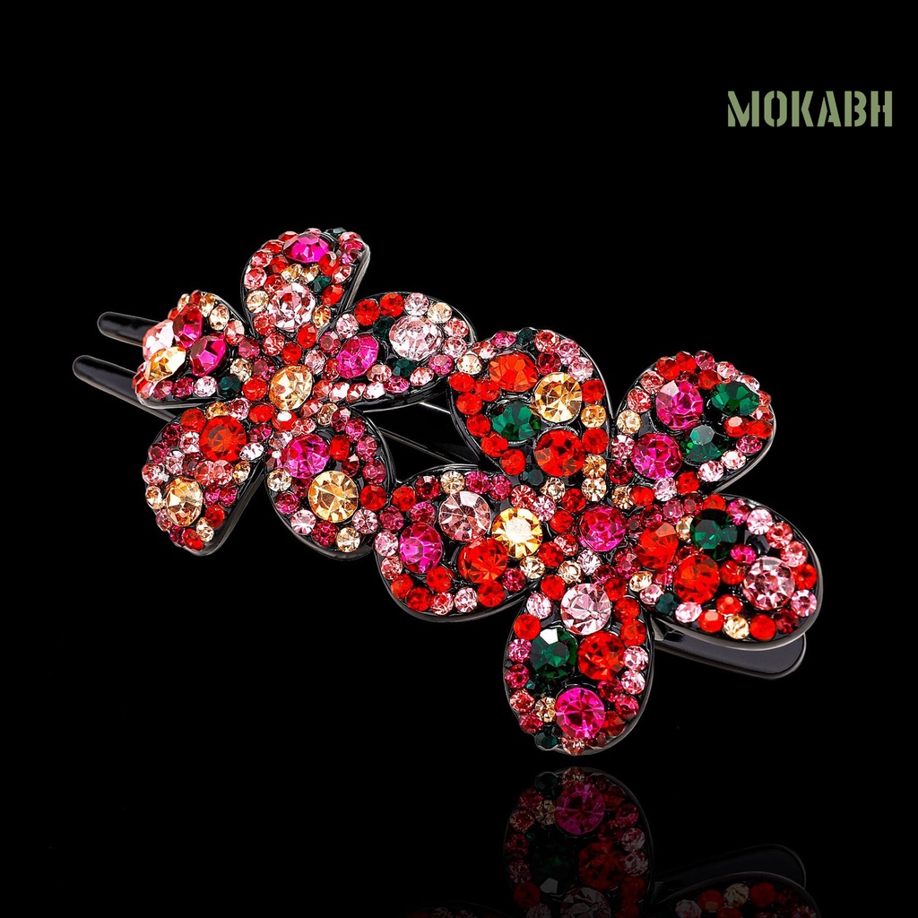 Kẹp Tóc Hình Hoa Đính Đá Lấp Lánh Phong Cách Hàn Quốc Cho Nữ