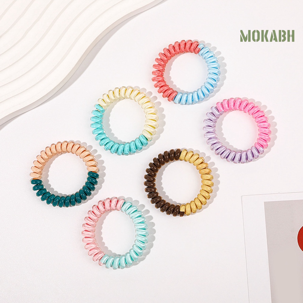 1 Cặp Dây Buộc Tóc Co Giãn Tốt Màu Sắc Ngọt Ngào Thời Trang Cho Nữ