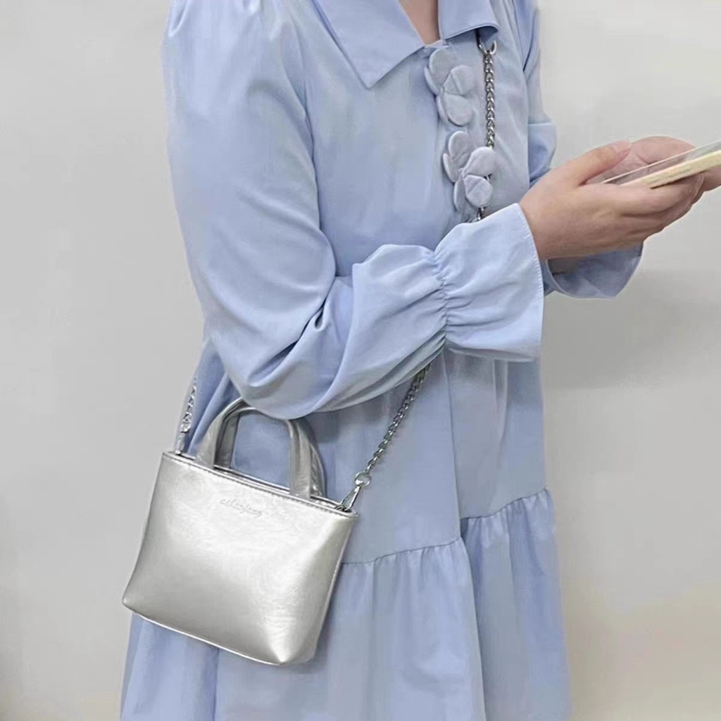 Túi Đeo Chéo Nhỏ Màu Trơn Phong Cách Hàn Quốc Chất Lượng Cao