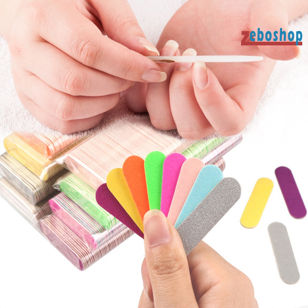 Bộ 100 Cây Dũa Móng Tay Hai Mặt Đa Chức Năng Tiện Dụng
