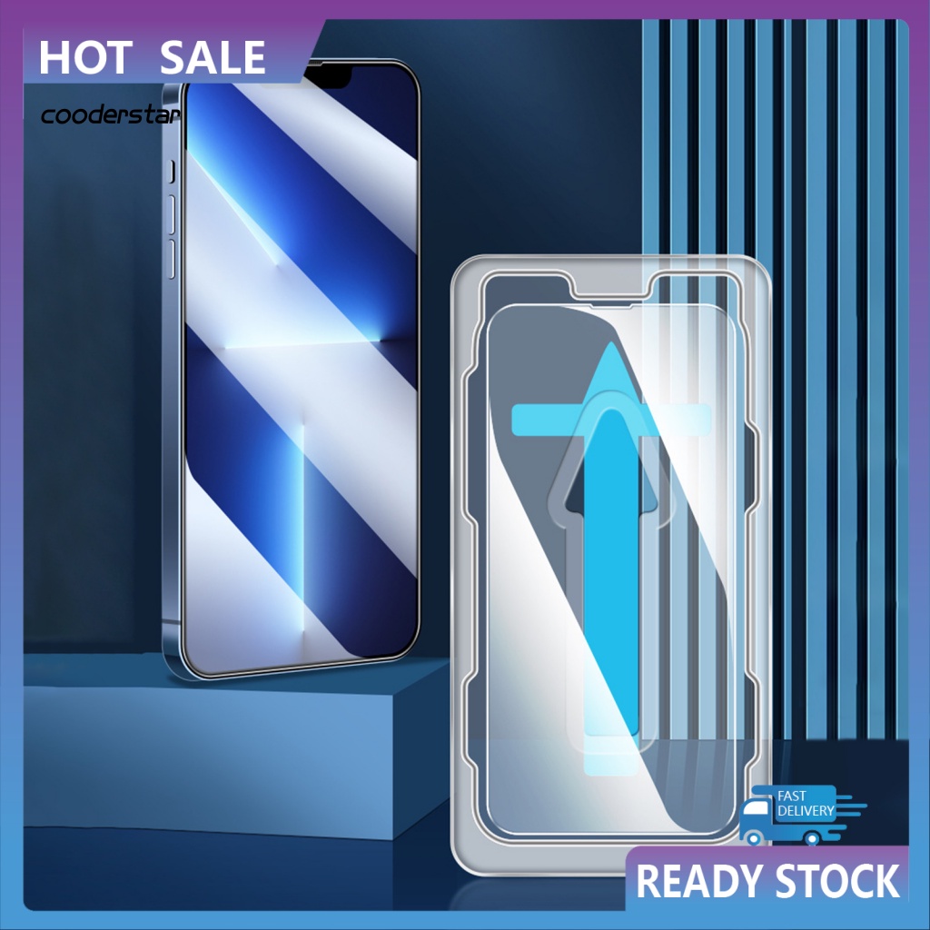 Ốp Điện Thoại Kính Cường Lực Tự Động Căn Chỉnh Màn Hình Cho iPhone 14 13 12 Pro Plus Pro Max