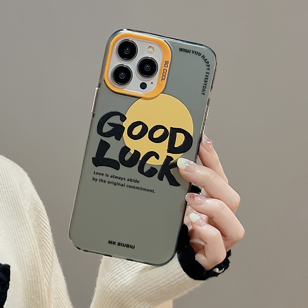 Ốp Điện Thoại TPU Mềm Trong Suốt Hai Mặt In Chữ Tiếng Anh Đơn Giản Thời Trang Cho iPhone 11 13 12 14 Pro Max
