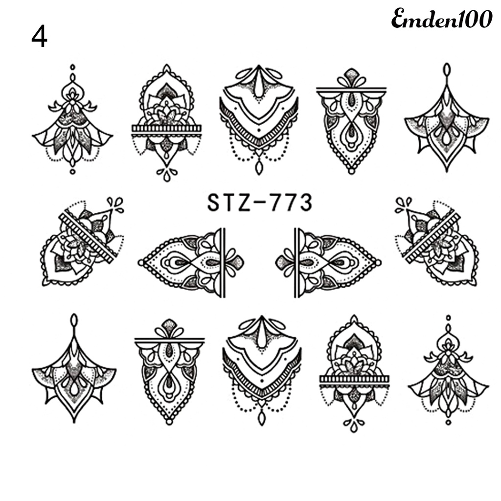 Sticker Dán Móng Tay emden100 emden100 Phong Cách Đơn Giản Thời Trang DIY