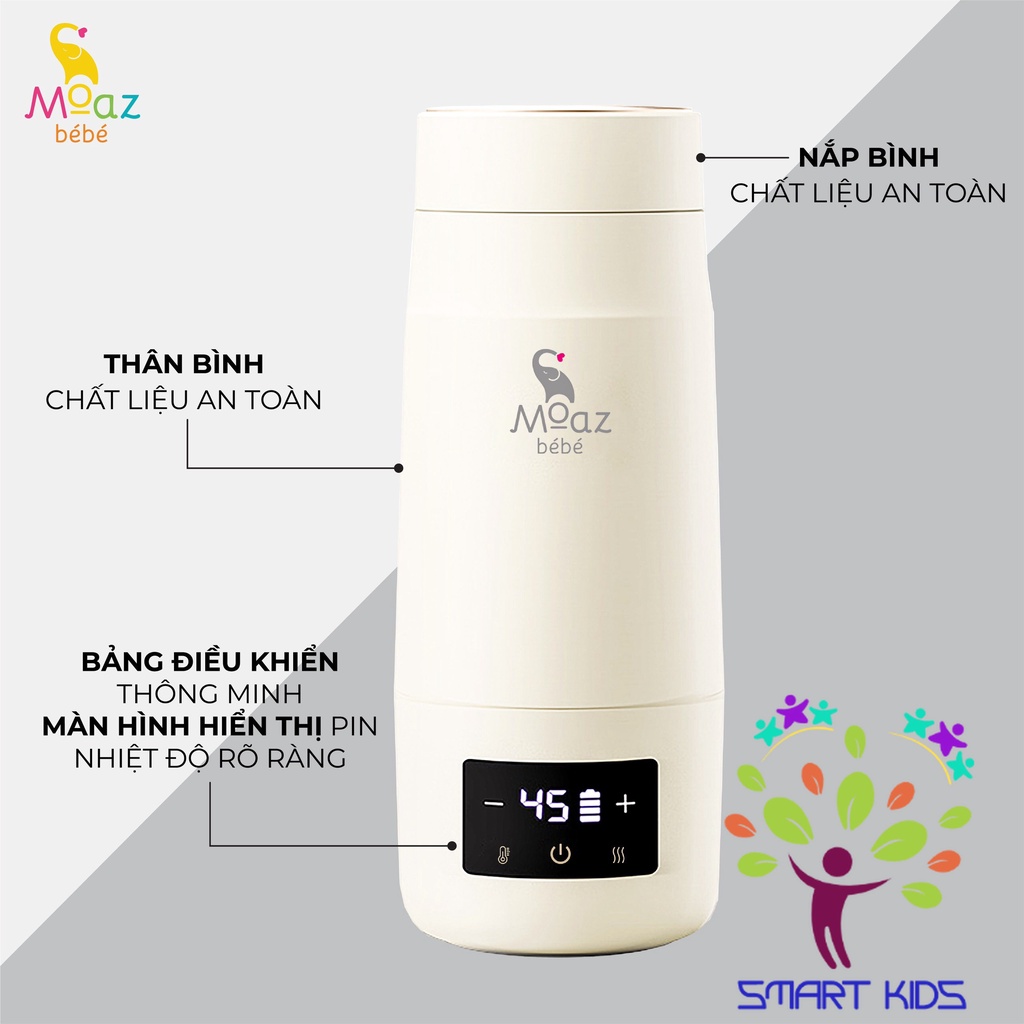 Bình đun nước pha sữa di động Moaz BéBé MB-058