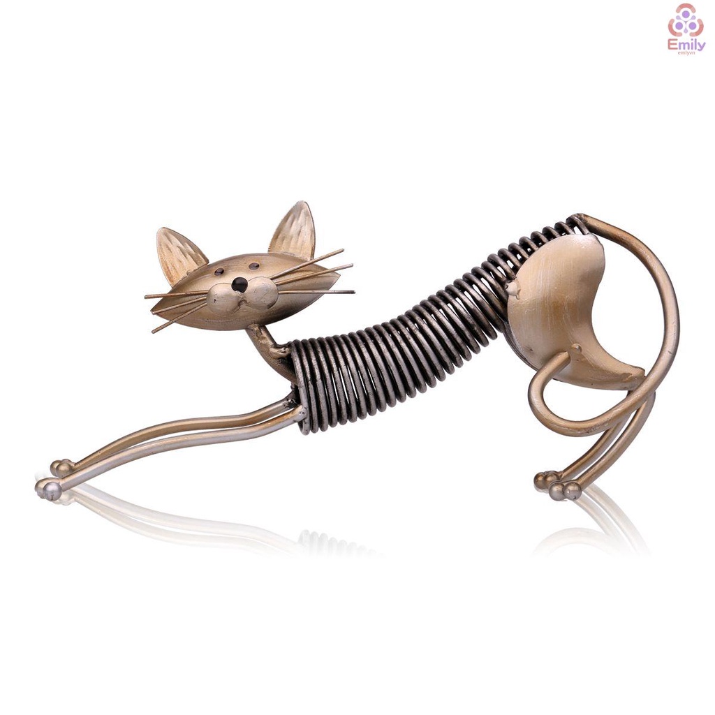 Bộ 20 Phụ Kiện Trang Trí Nhà Cửa Hình Mèo Bằng Sắt