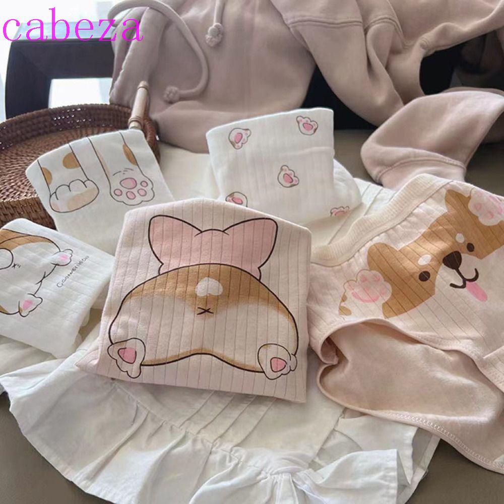 Quần Lót Cotton Mềm Mại Co Giãn In Họa Tiết Động Vật Đáng Yêu Cho Nữ