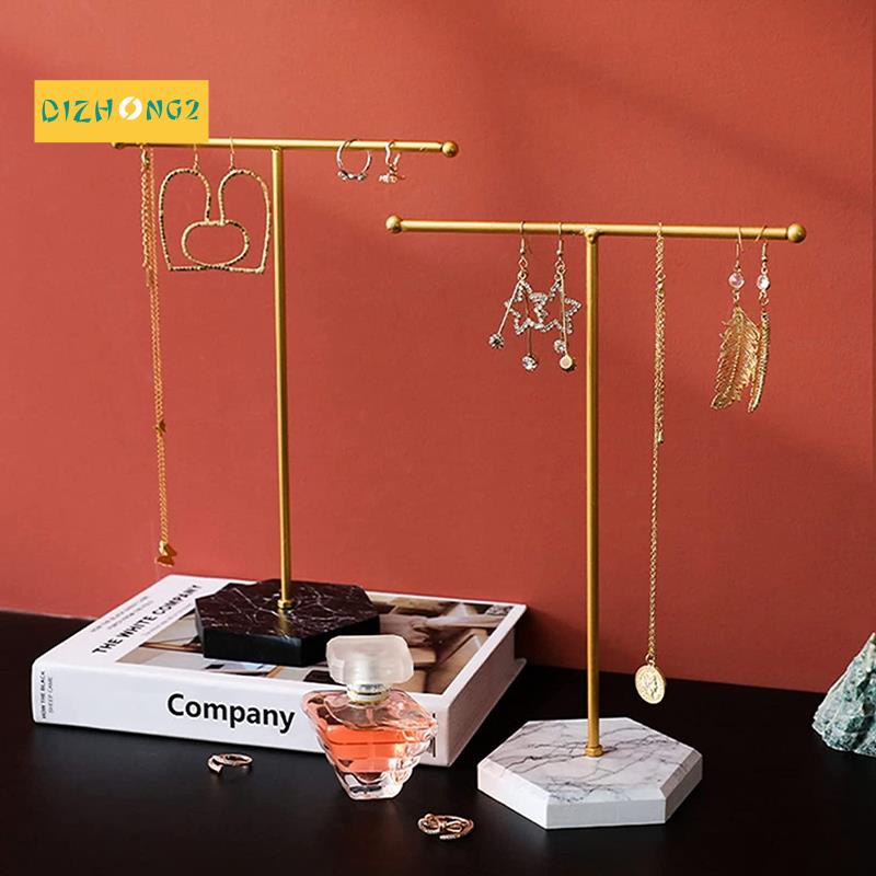 Giá Đỡ Trưng Bày Trang Sức Hình Chữ T Bằng Kim Loại Mạ Kim Loại