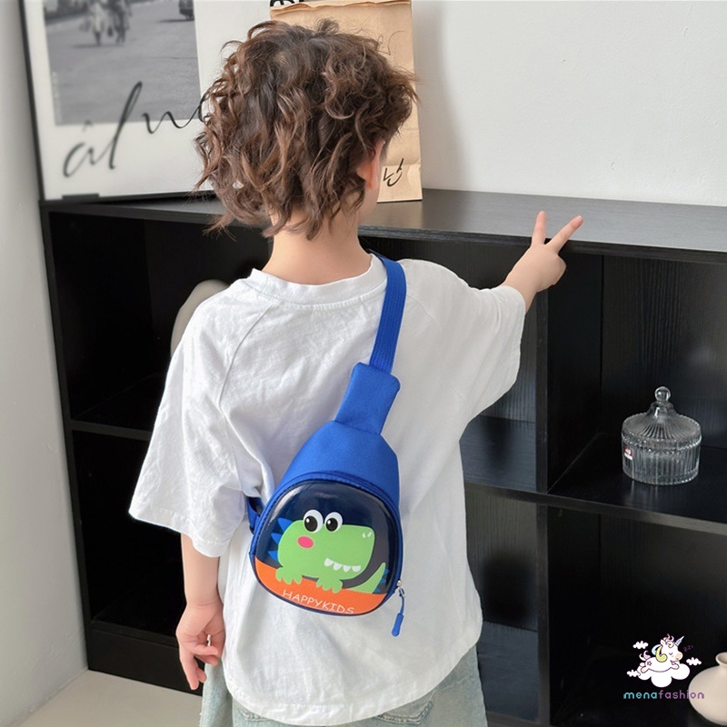 Túi Đeo Chéo Ngực / Thắt Lưng Cỡ Nhỏ Họa Tiết Hoạt Hình Kiểu Hàn Quốc Dễ Thương Cho Bé
