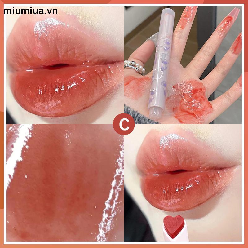 miumiuaSon Môi Dưỡng Ẩm Chống Nước 6 Màu Tự Nhiên Không Dễ Phai Màu Sắc