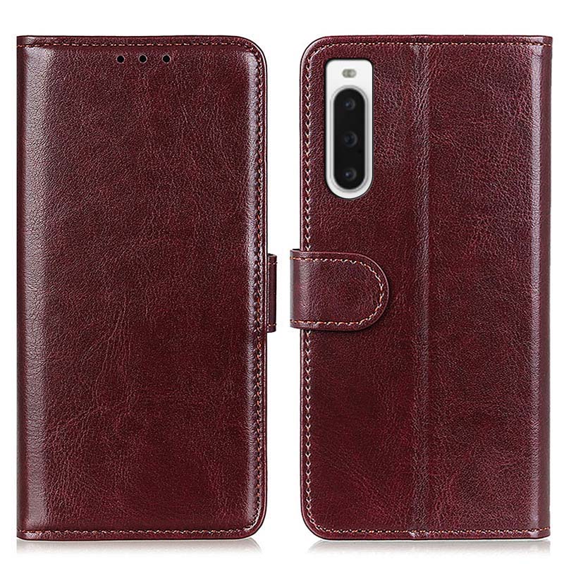 Bao Da PU + TPU Dẻo Nắp Gập Kiểu Ví Kèm Giá Đỡ Chống Rơi Cho SONY Xperia 1 10 V Xperia1V Xperia10V 1V 10V