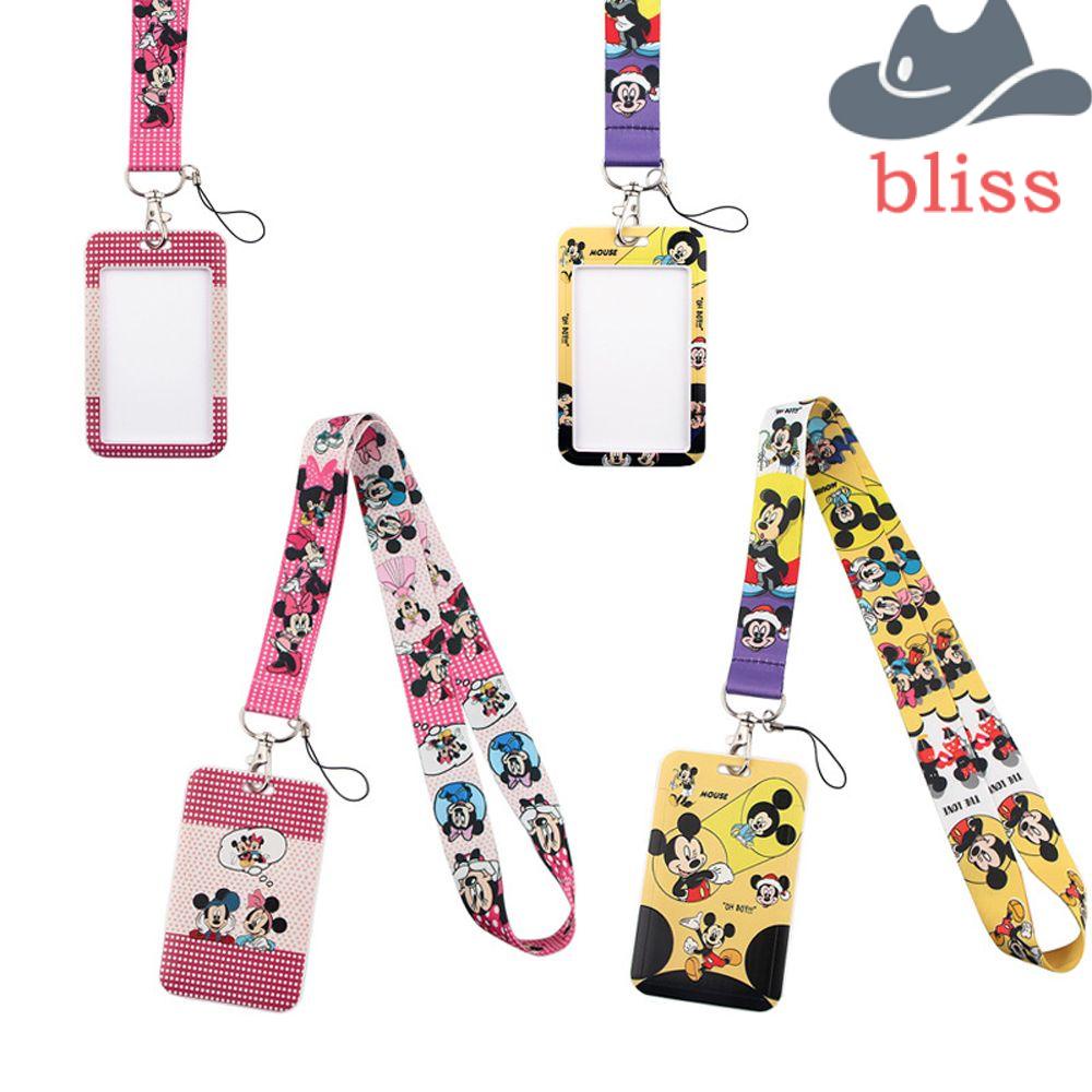 Dây Đeo Thẻ ID Họa Tiết Chuột Mickey Dễ Thương Cho Học Sinh