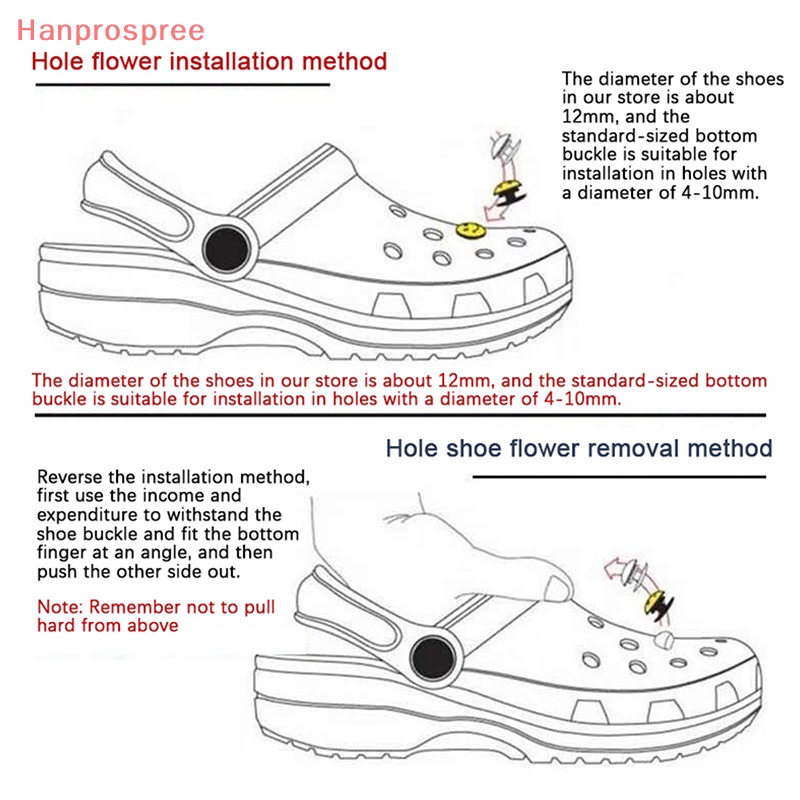 Hanprospree > 1 Bộ Phụ Kiện Trang Trí Giày Hình Hoa Tuyết Ngọc Trai Có Thể Tháo Rời DIY