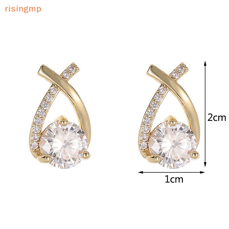 1 Đôi Bông Tai Bạc S925 Đính Đá Zircon Thời Trang Dành Cho Nữ