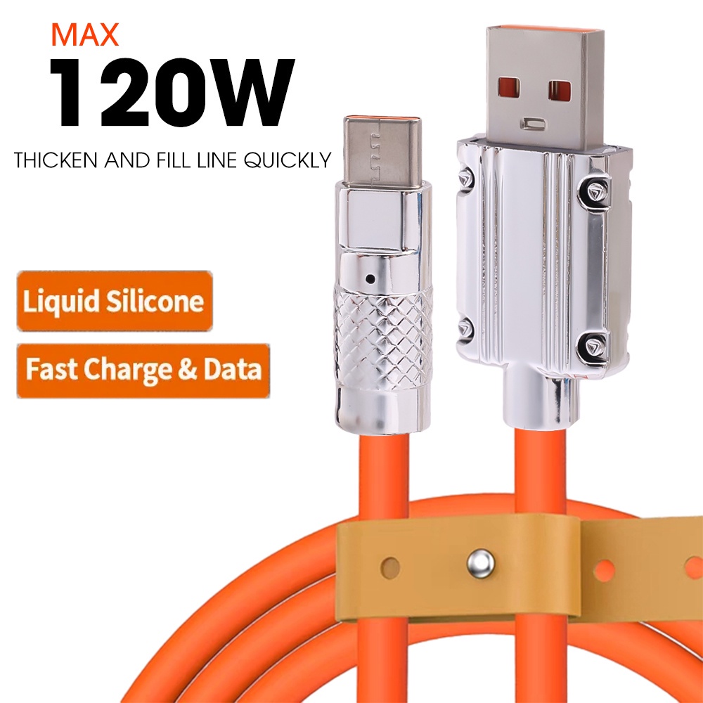 Dây Cáp Sạc Nhanh USB Type-C Bản Rộng 6mm Bằng Hợp Kim Nhôm TPE Chống Mài Mòn Cho Điện Thoại