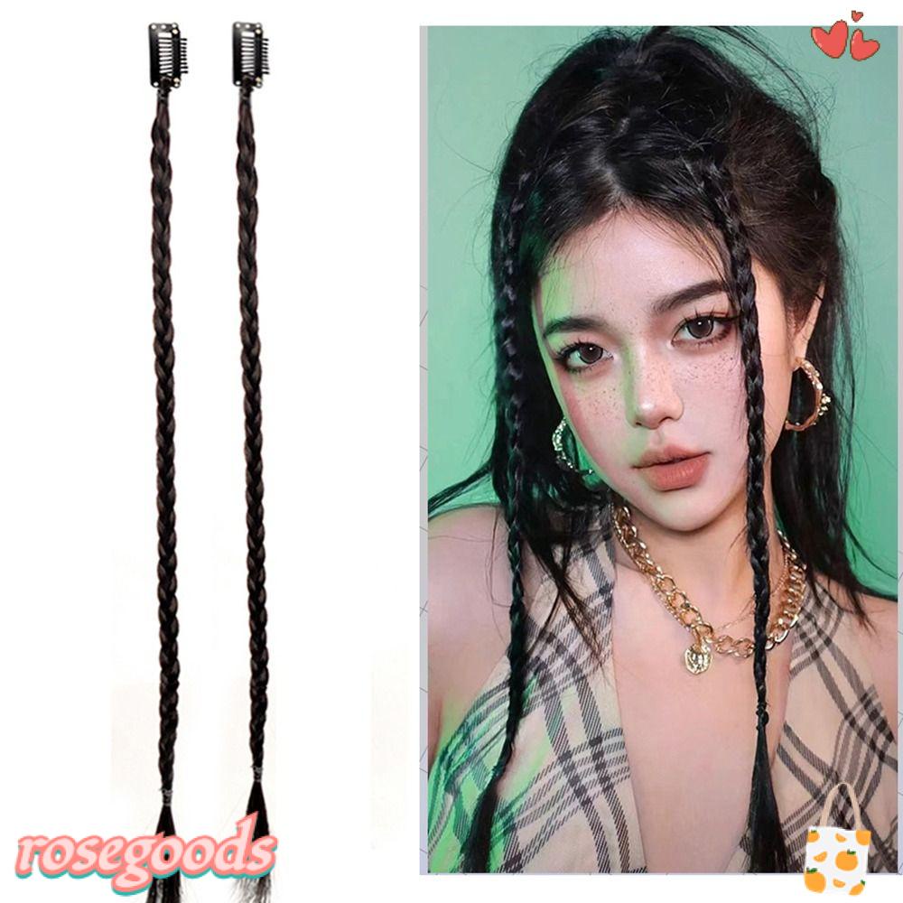 Tóc Giả Thắt Bím Có Kẹp Gắn Tai Dùng Tập Boxing Dành Cho Nữ