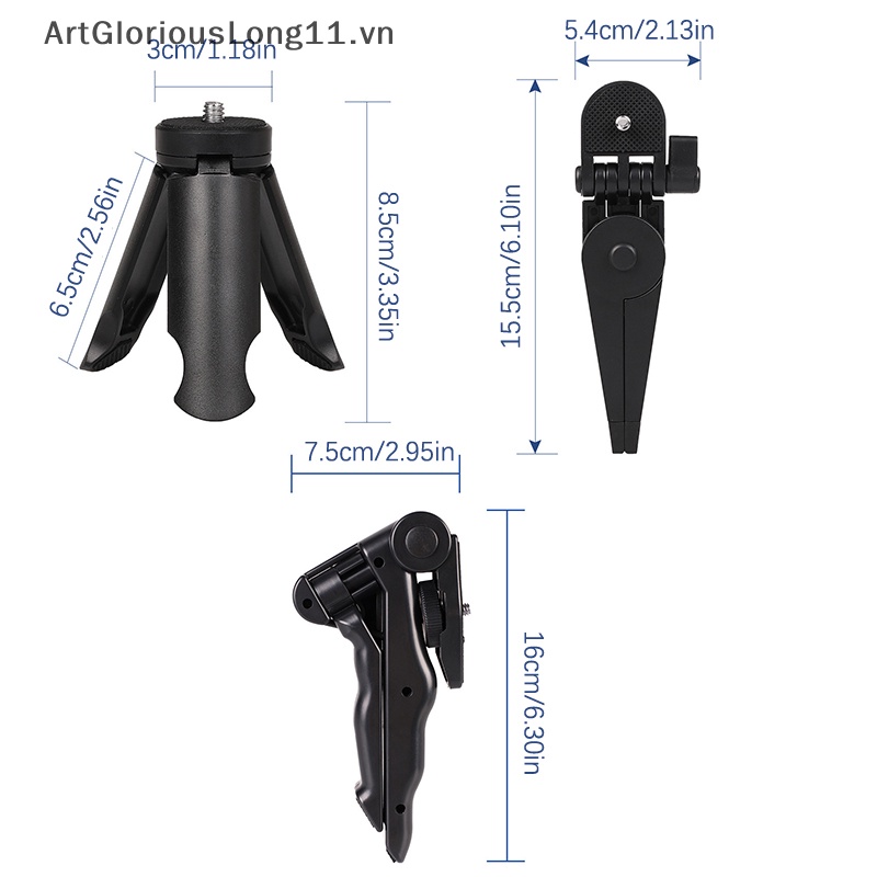 1 Gậy Ba Chân Mini ArtGloriousLong Dành Cho Máy Ảnh / Điện Thoại / Tripod