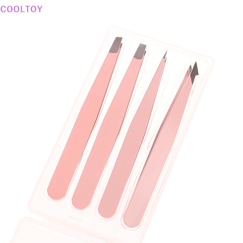 Set 4 Nhíp Nhổ Lông Mày Chuyên Nghiệp