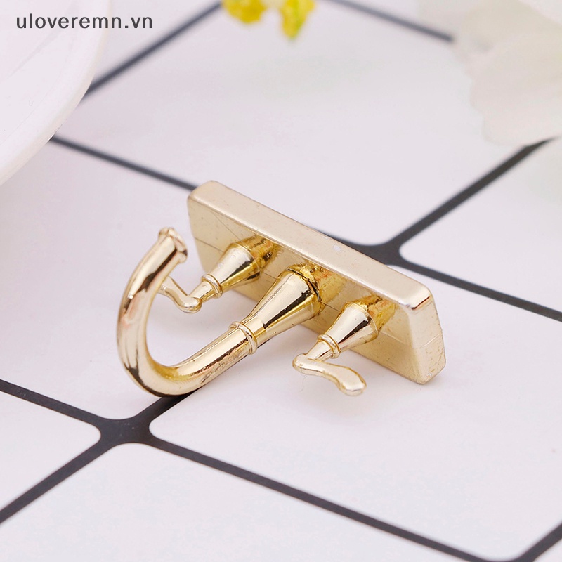 Vòi Nước Đôi mini Bằng Hợp Kim Tỉ Lệ 1 / 12 Trang Trí Nhà Búp Bê