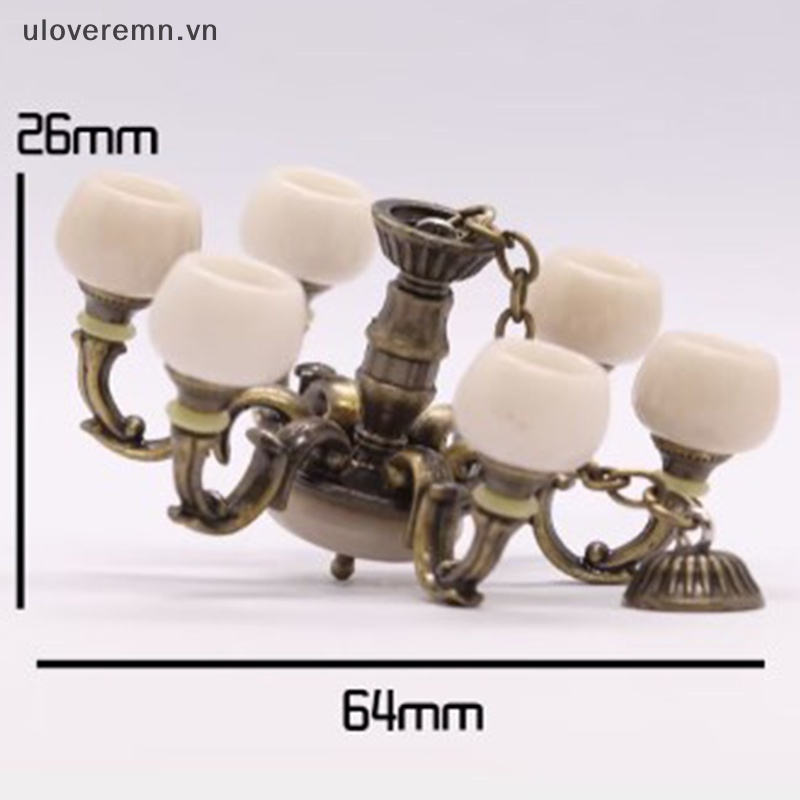 1 Mô Hình Đèn Trang Trí Nhà Búp Bê Phong Cách Vintage