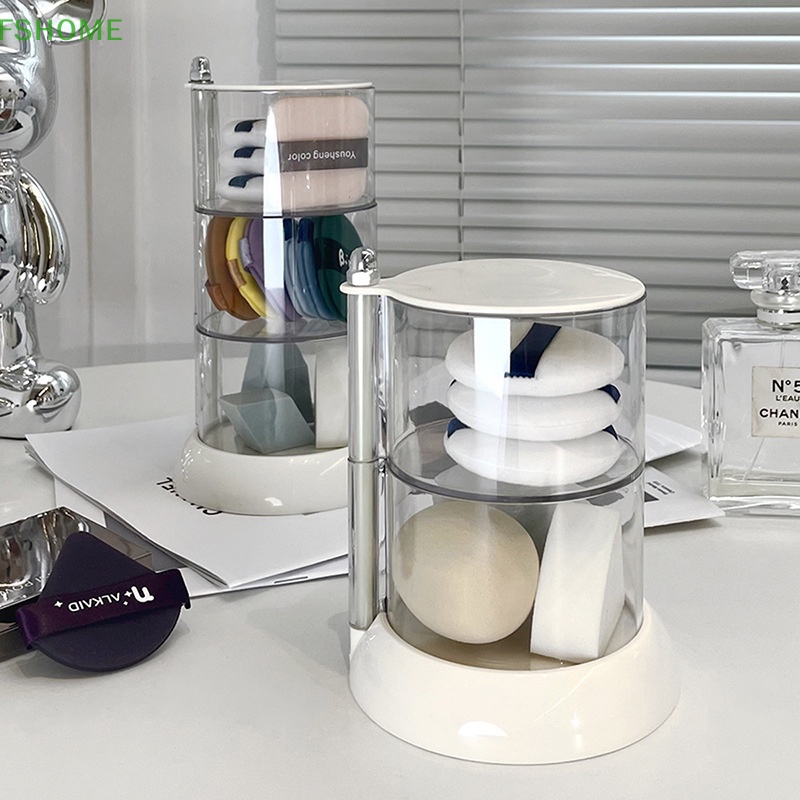 Hộp Đựng Bông Tẩy Trang Xoay 360 Độ Tiện Dụng Mới