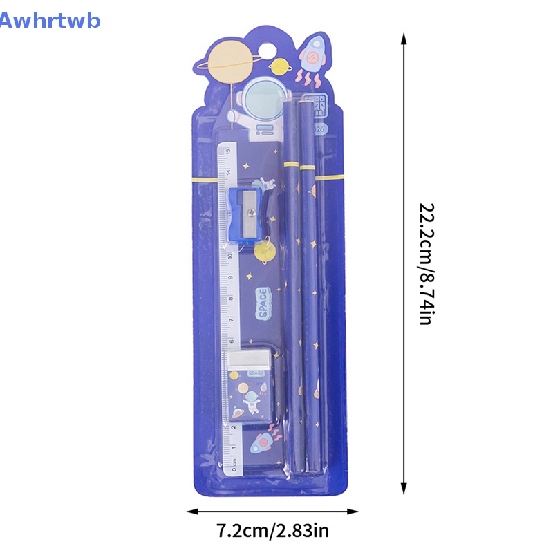 1 Bộ Bút Chì Họa Tiết Hoạt Hình Dễ Thương Dành Cho Học Sinh Mới