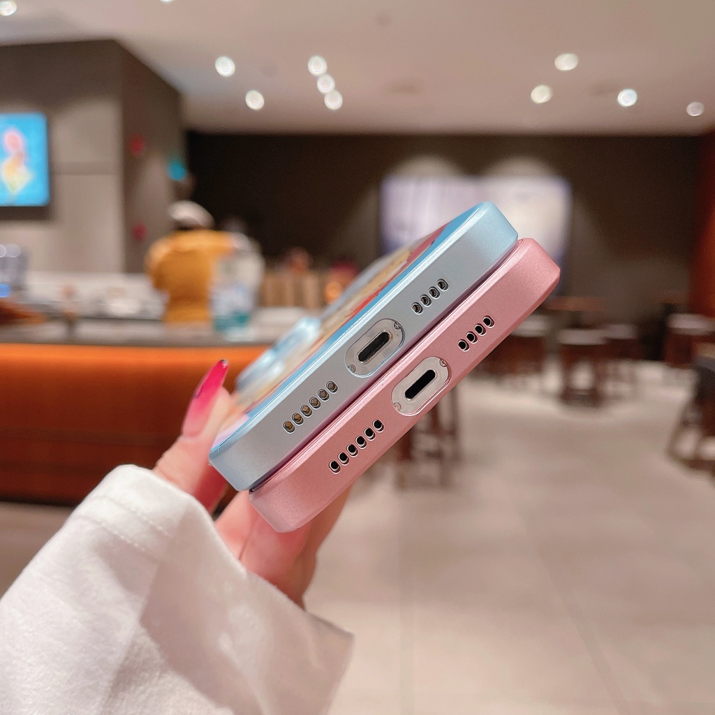 Ốp Điện Thoại PC Cứng Chống Rơi Hình Spongebob Cho iPhone 11 12 13 14 PRO MAX XR XS 7 8 Plus