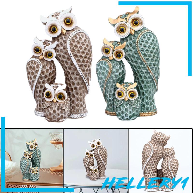 1 Tượng Hình Chim Cú Phong Cách Bắc Âu Dùng Để Trang Trí Phòng Khách