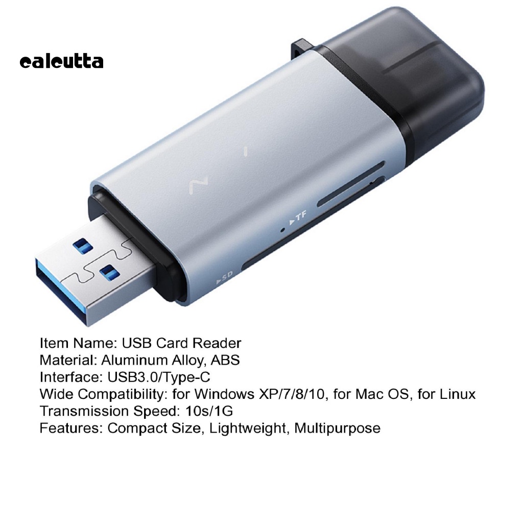 Đầu Đọc Thẻ Nhớ TF Siêu Nhẹ 2 Trong 1 Tiện Dụng Cho Điện Thoại / Laptop