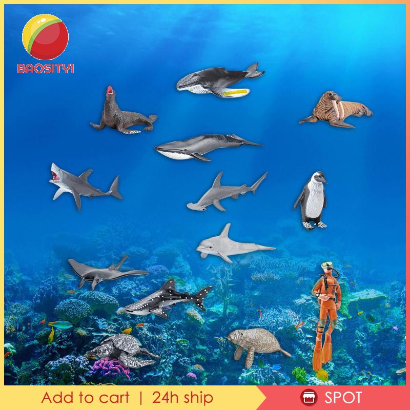 [Baosity1] Set 13 Động Vật Biển Trang Trí Bàn Tiệc