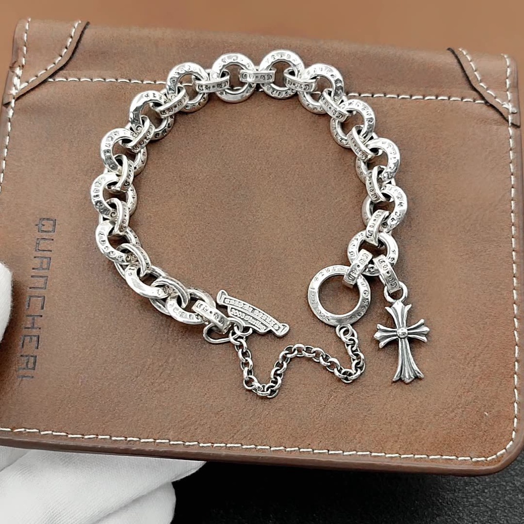 vòng tay Chrome Hearts / Thánh Giá Bằng Bạc Thái Thời Trang Cho Nam / Nữ / Quà Tặng / 05201