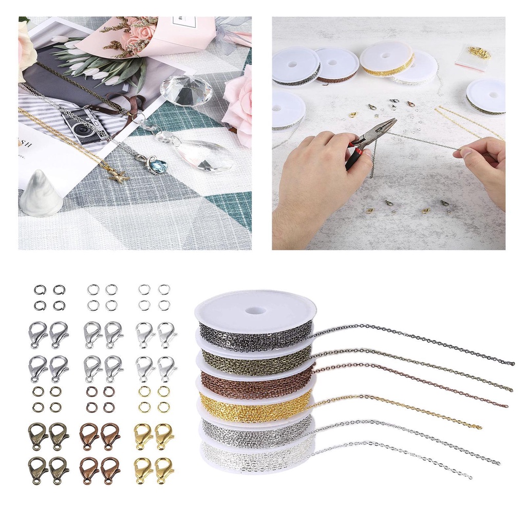 Dây Xích Có Khóa Tôm Hùm Và Vòng Nhảy DIY Làm Trang Sức