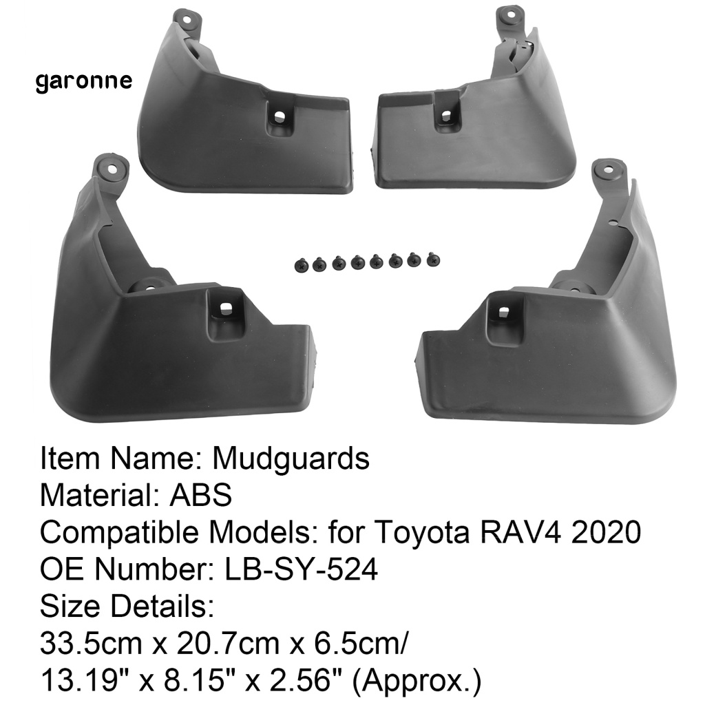 Set 4 Tấm Chắn Bùn LB-SY-524 Chống Trầy Xước Bền Bỉ Dành Cho Ô Tô Toyota RAV4 2020