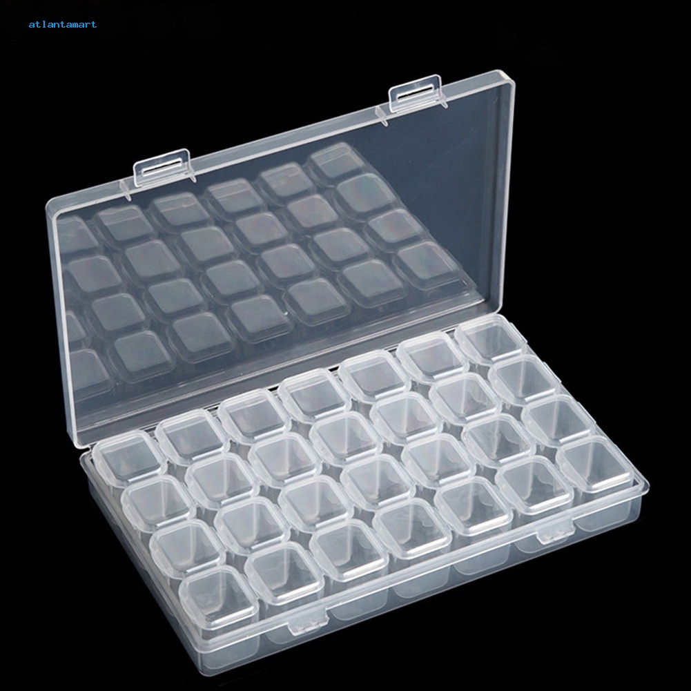 Túi Đựng Đồ Dùng Cao Cấp Tiện Dụng| Hộp Nhựa Trong Suốt 28 Ngăn Đựng Trang Sức, Hạt Nhựa Trong Suốt