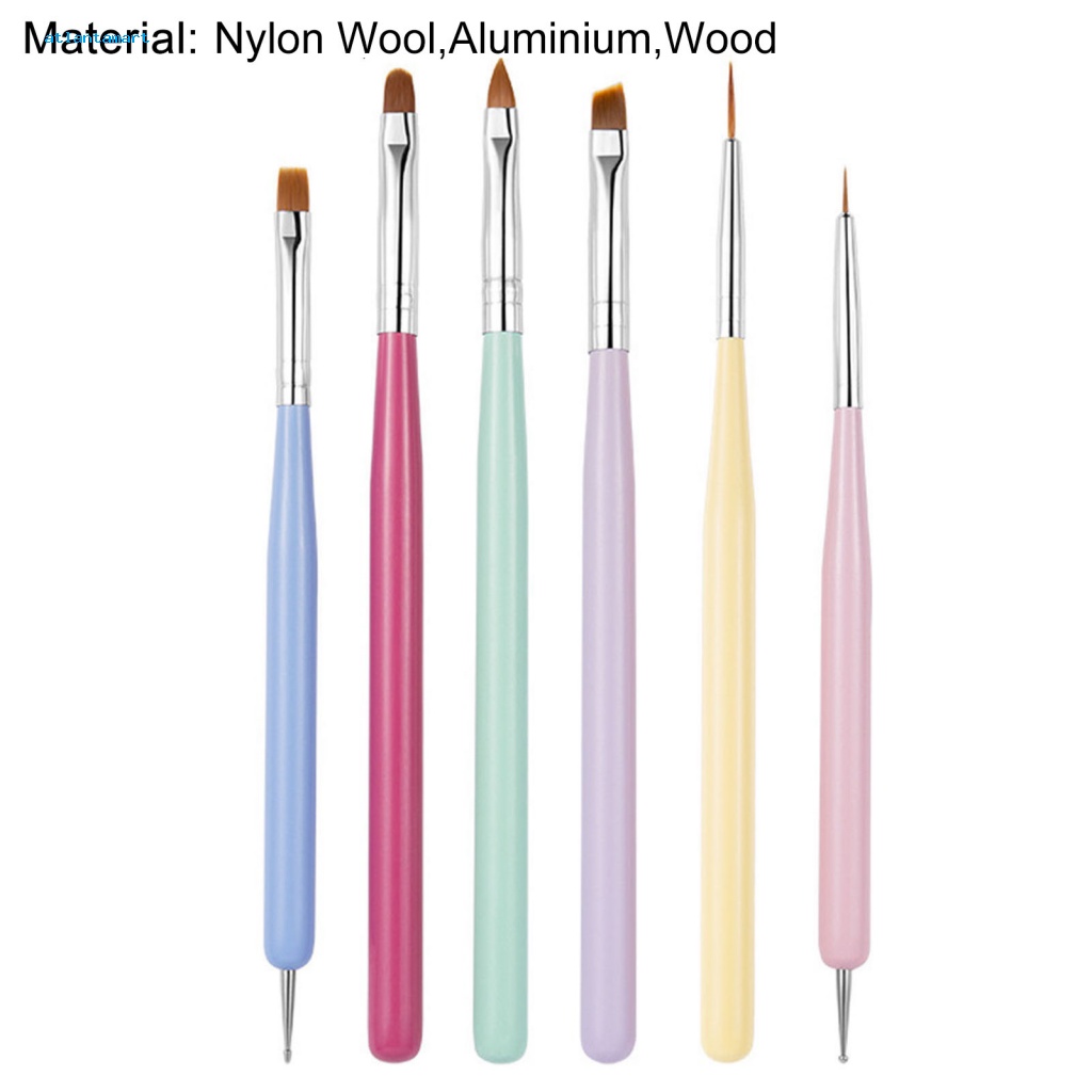 Túi Đựng Đồ Dùng Cao Cấp Tiện Dụng| Set 6 Bút Vẽ Trang Trí Móng Tay Nghệ Thuật One Stroke