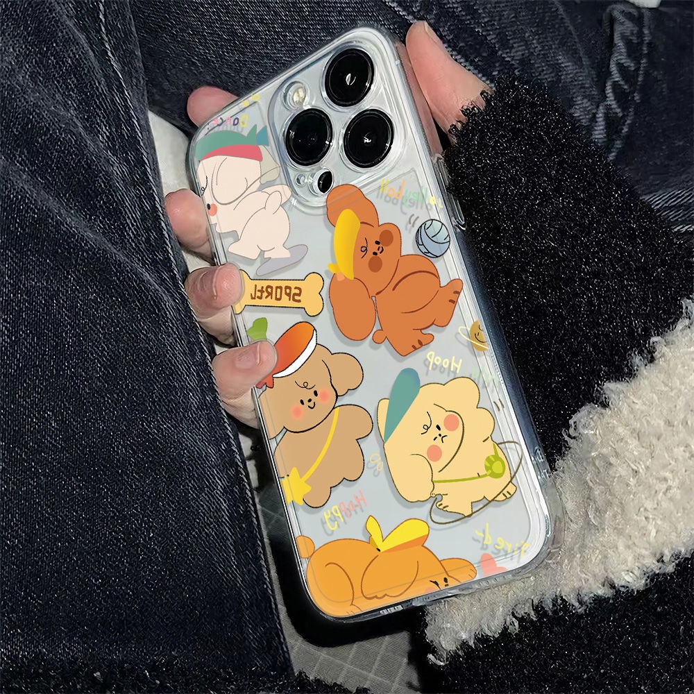 ✅Ốp Điện Thoại Mềm Chống Sốc In Hình Gấu Hoạt Hình Cho Iphone126In max 7811 13 14proplus