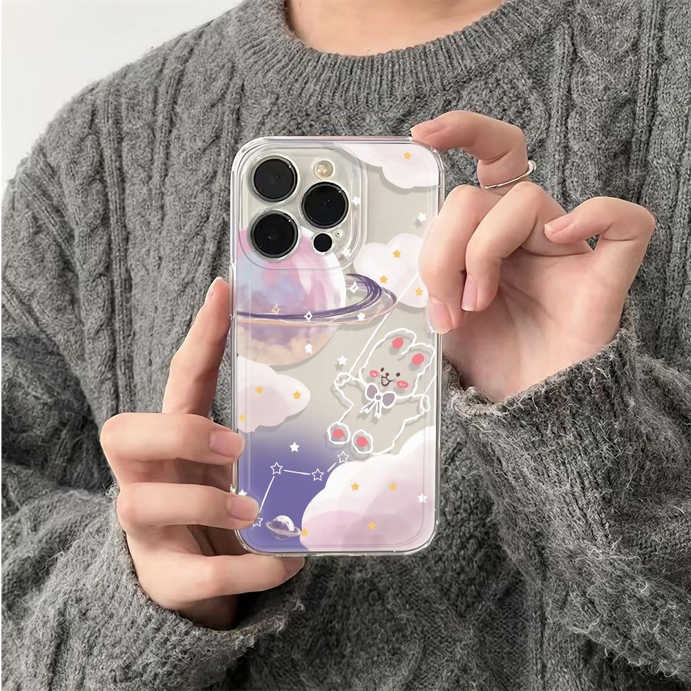 ✅Ốp Điện Thoại Mềm Chống Sốc In Hình Thỏ Cho Iphone 78max 14pro 1113 6Iniphone12 78max