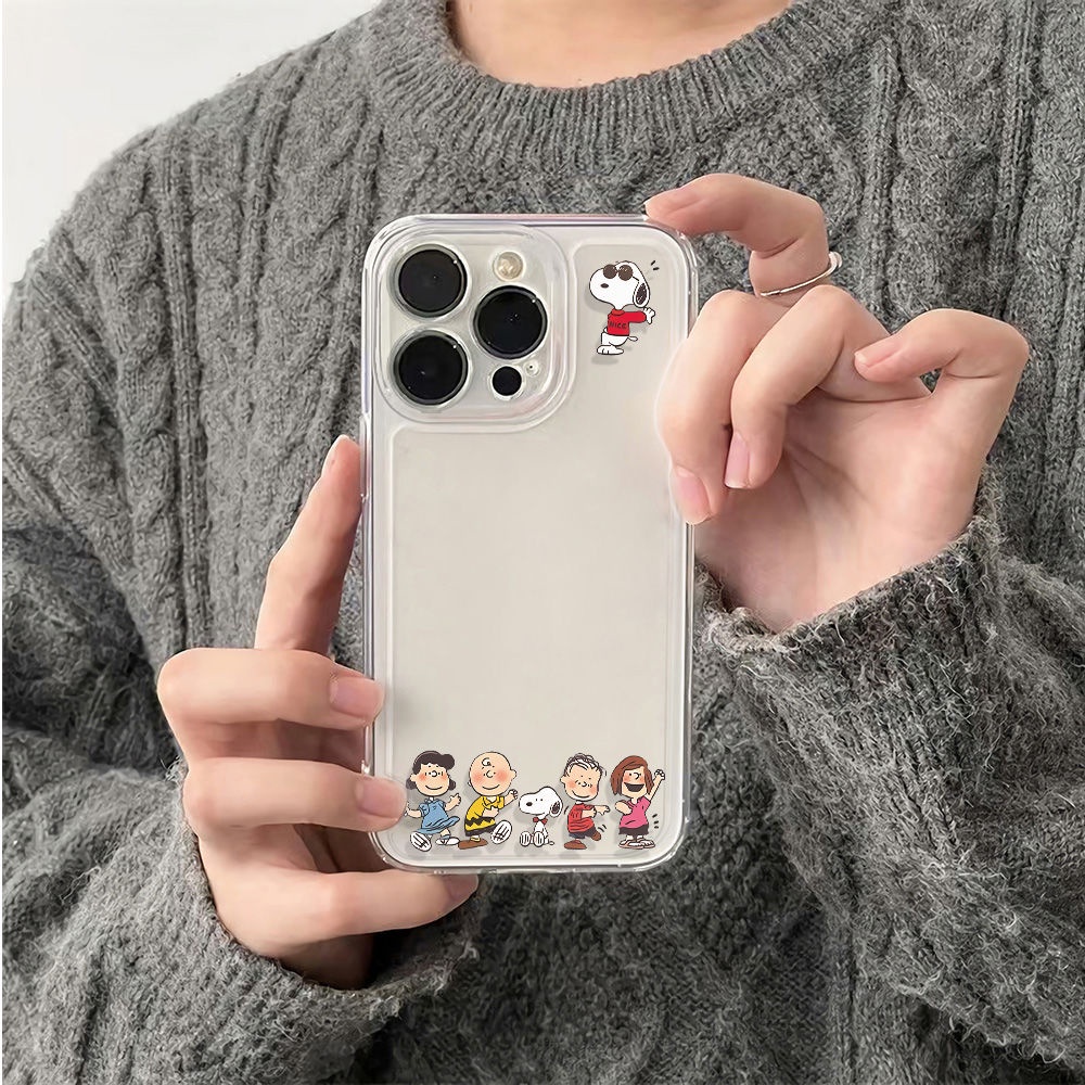 ✅Ốp Điện Thoại Mềm Chống Sốc In Hình Snoopy Cho Iphone 1278 Plus 6In 14 Pro 1311 J7GY