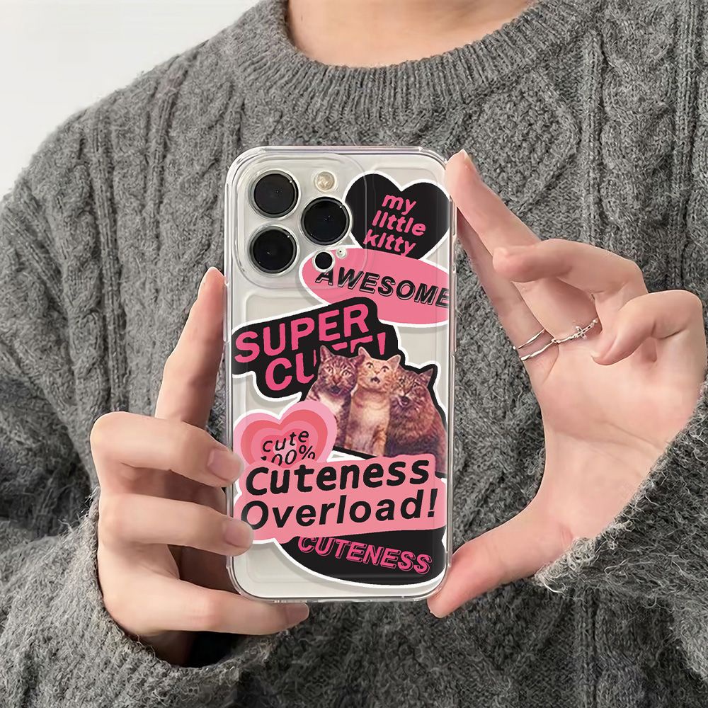 ✅Ốp Điện Thoại Dẻo Họa Tiết Chú Mèo Dễ Thương Chống Sốc Cho Iphone12 6In7813 14pro max11 AP1D