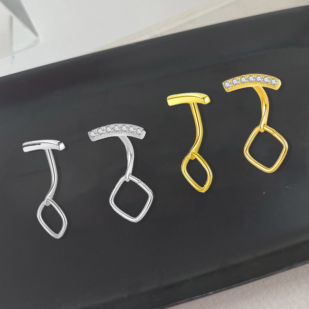 Khuyên Rốn Thép Không Gỉ Đính Đá Nhân Tạo Thời Trang Dành Cho Cặp Đôi